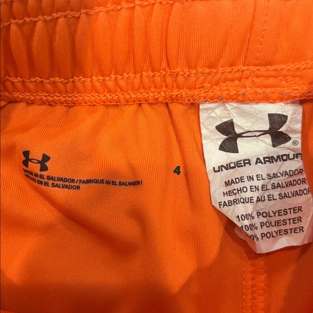 Under Armour Vibrant Orange Shorts - Picture 2 of 2